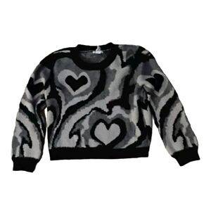 COPY - Grey and black heart sweater for kids